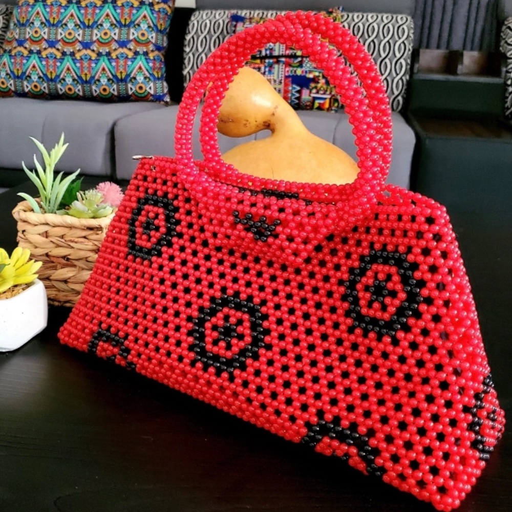 SHEBBAH HANDMADE BEADED HANDBAG
